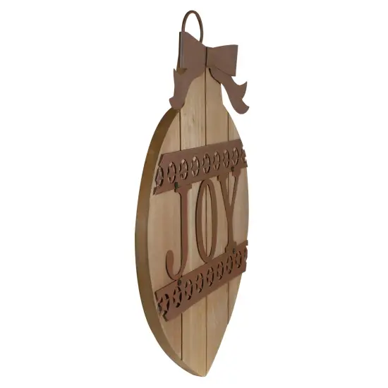 Northlight Rustic JOY Christmas Ornament Wall Sign - 17.25" Beige {3}
