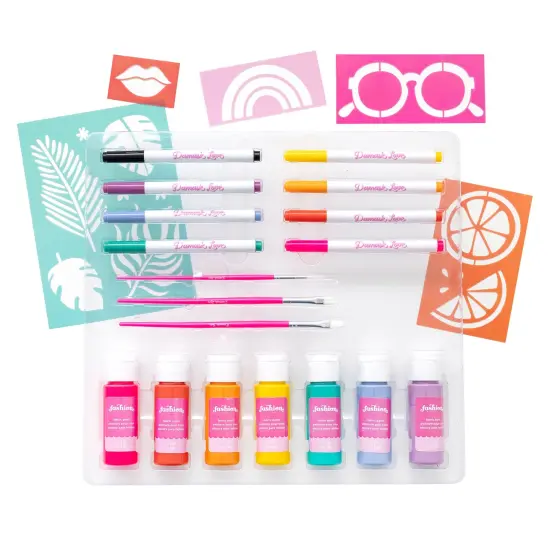 Damask Love Fabric Stencil Kit {3}