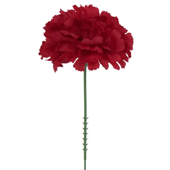 5" Burgundy Carnation Flower Picks - Set of 200, 3.5" Wide Lifelike Silk Blooms, Perfect for Floral Arrangements, Events & D&eacute;cor - Ideal for All Seasons, Floral Home by Artificial Flowers {1}