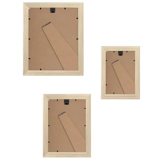 Americanflat Gallery Wall Picture Frames - Set of 10 - 8x10 (2), 5x7 (4), 4x6 (4) - Picture Frame Set - Shatter Resistant Glass - Adjustable Hanging Hardware - Easel for Table Display Oak {5}