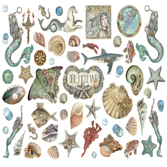 Stamperia Die-Cuts-Songs Of The Sea Creatures {2}