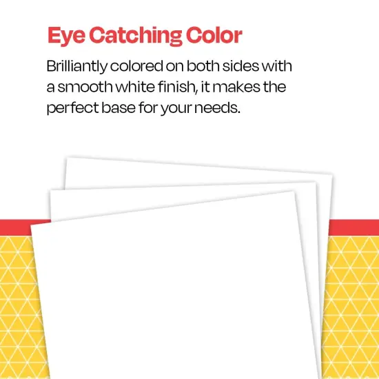 School Smart Railroad Board, 22 x 28 Inches, 4-Ply, White, Pack of 100 {7}