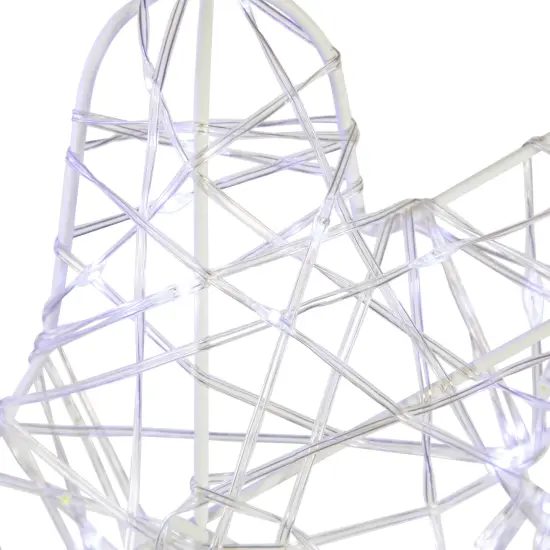 Northlight LED Lighted Twinkle Snowflake Outdoor Christmas Decoration - 23.5" - Cool White {7}