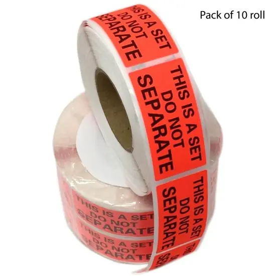 This is a Set Do Not Separate Red Labels 1" x 2" | RAHEEV&reg; {7}