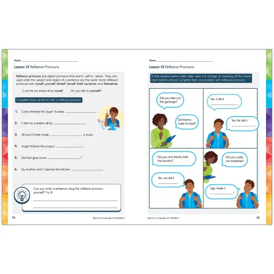 Spectrum Gr2 Language Arts Workbook {3}
