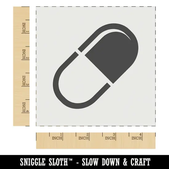 Pill Medicine Wall Cookie DIY Craft Reusable Stencil {6}