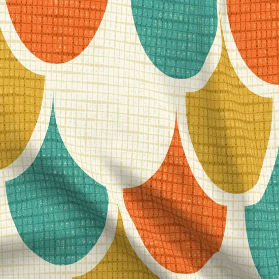 Various Fabrics by the Yard or Fat Quarter Animal Print Midcentury Mod Retro Scallops Snakeskin Vintage Scales Custom Printed Fabric by Spoonflower {5}