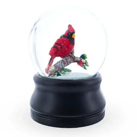 Red Cardinal on a Branch Musical Water Snow Globe {6}