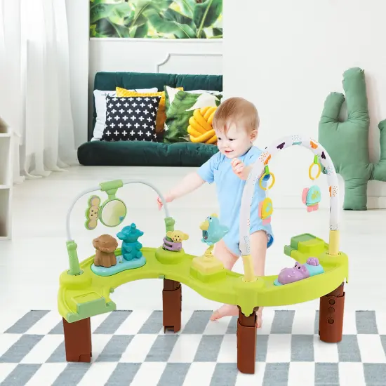 3-in-1 Baby Activity Center with 3-position for 0-24 Months Green {3}