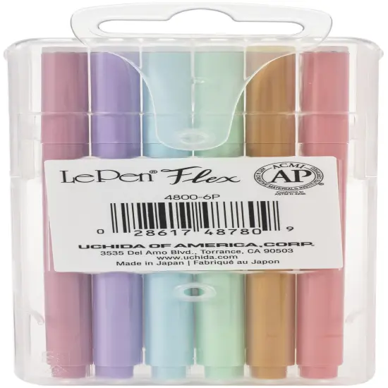 Uchida Le Pen Flex Set 6/Pkg-Pastel Colors {2}