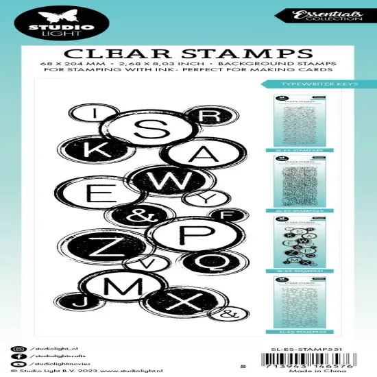 Studio Light Essentials Clear Stamp-Nr. 551, Typewriter Keys {2}