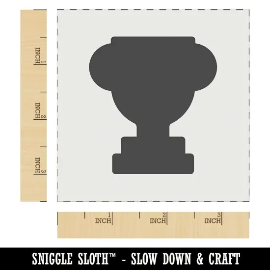 Trophy Award Solid Wall Cookie DIY Craft Reusable Stencil {6}