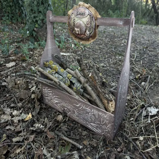 Stamperia Soft Maxi Mould A4-Woodland Oval Plates {5}