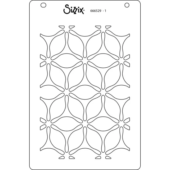 Sizzix A6 Layered Stencils 4/Pkg-Defined Petals {3}