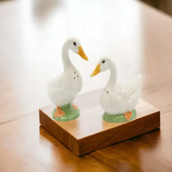 Hand Painted Ceramic Duck Salt And Pepper Shakers, Home D&eacute;cor, Gift for Her, Gift for Mom, Kitchen D&eacute;cor, Farmhouse D&eacute;cor {2}