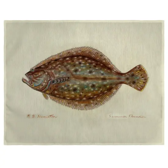 Betsy Drake Flounder Place Mat Set of 4 {1}