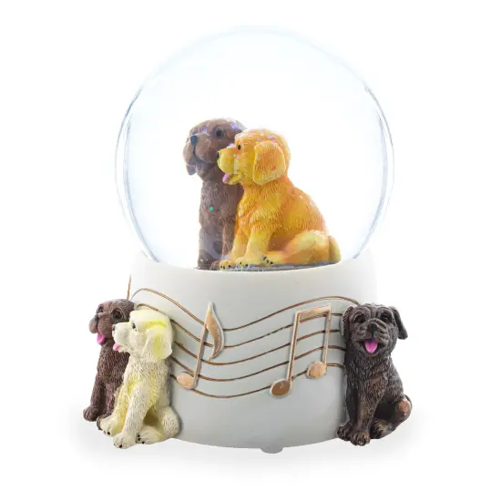 Dogs Party Musical Water Snow Globe {5}