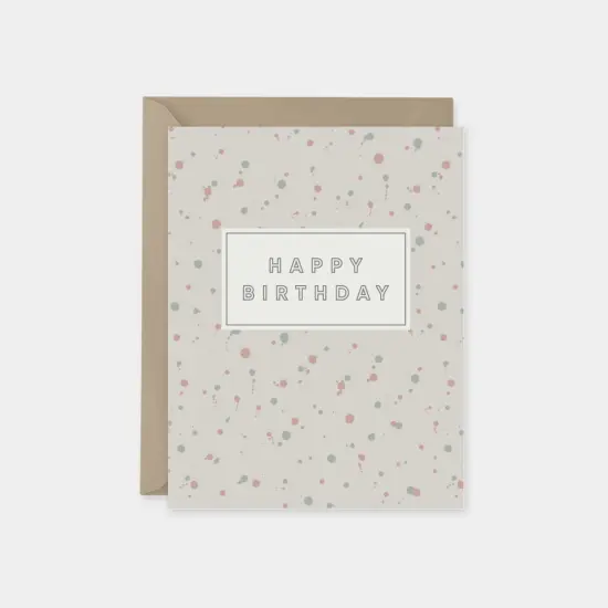 Ink Splot Happy Birthday Cards, Dot {1}