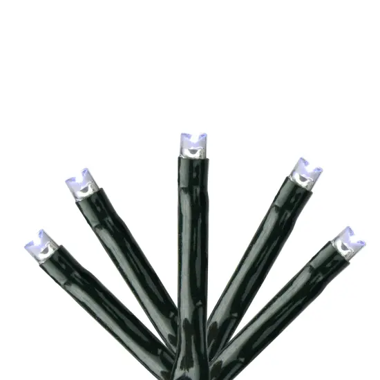 Kaemingk LED 8-Function Twinkle Lights - Cool White - 17 ft Green Wire - 228ct {1}