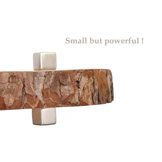 Wrapables Cube Neodymium Magnets, Strong Magnets for Refrigerator, Whiteboards, Crafts, Science Projects (Large) {4}