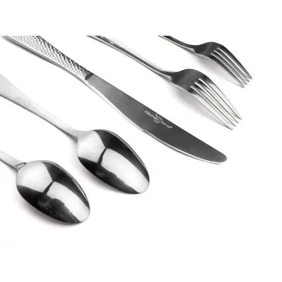40-Piece Silverware Set with Steak Knives - 3 Designs! {1}