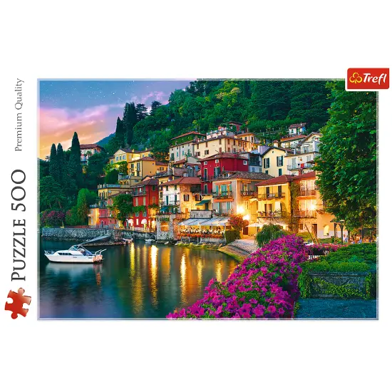500 Piece Jigsaw Puzzles, Lake Como, Puzzle of Italy, Romantic Village Puzzle, Oceanside Puzzle, Adult Puzzles, Trefl 37290 {3}