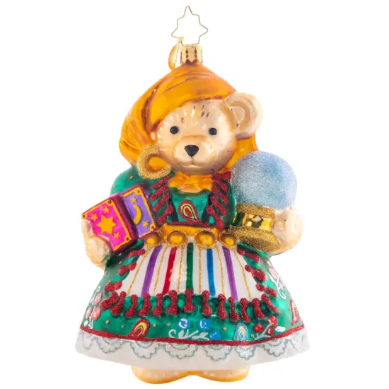 Christopher Radko Christopher Radko Muffy's Fortune Glass Christmas Ornament 1021478 Green {1}
