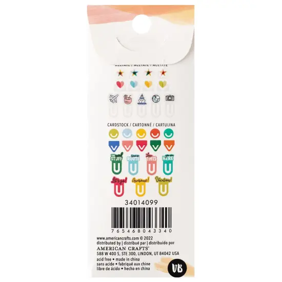 Vicki Boutin Where To Next Die-Cut Paper Clips-30/Pkg {2}