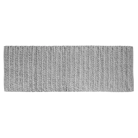 mDesign Soft Cotton Spa Mat Rug for Bathroom, Braided, 60" x 21" {5}