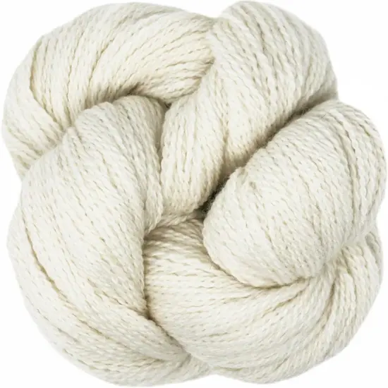 Organic Wool Yarn - Ecolana Certified Organic, Pacific Northwest Hand Dyed, #2 Fingering /Sport Weight, Knit, Crochet, Weave. Alabaster {1}