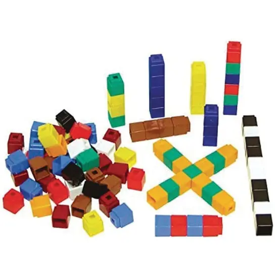 Didax Unifix ® Cubes Interlocking Counting Cubes with Activity Booklet (Set of 500) {6}