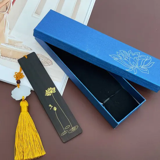 Wrapables Sandalwood Bookmark with Pendant Tassel for Book Lovers an Readers Lotus {6}