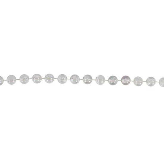 Northlight Commercial Beaded Christmas Garland - 33' x .5" - Iridescent - Unlit Clear {3}
