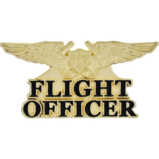 U.S. Navy Flight Officer Pin Gold Plated 1 1/8" {1}