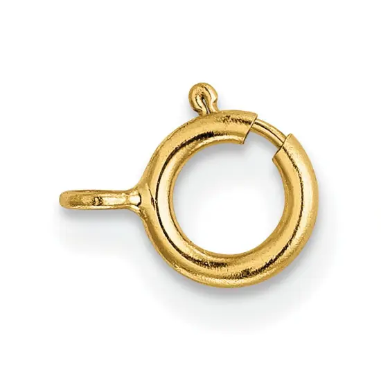 18K Gold Spring Ring Clasp 8Y1701 {1}