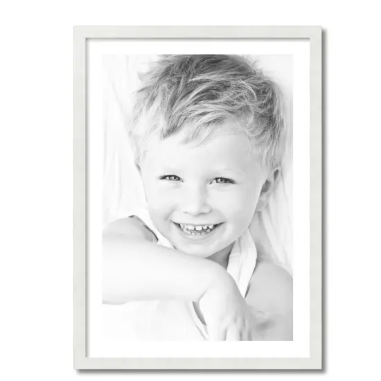 ArtToFrames 24x34" Matted Picture Frame with 20x30" Single Mat Photo Opening Framed in 1.25" White and 2" Mat (FWM-3966-24x34) {4}