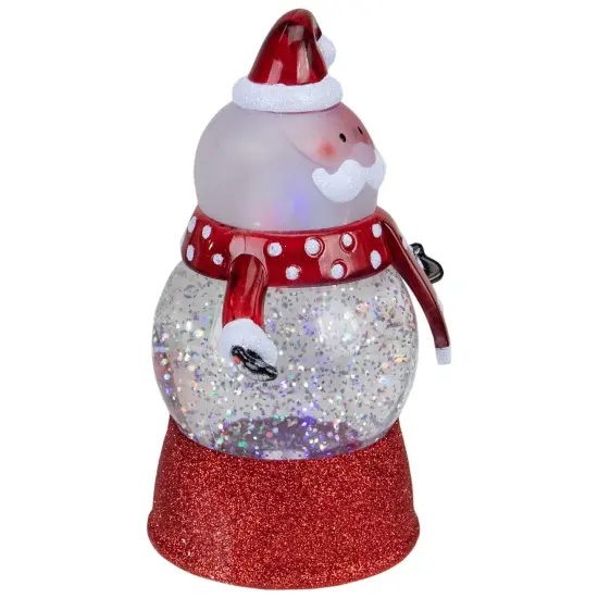 Northlight LED Lighted Santa Claus Christmas Snow Globe - 5.75" Red {4}
