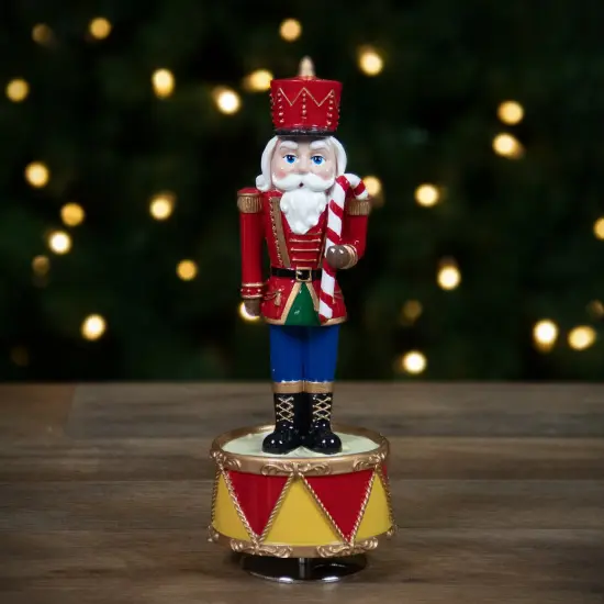 Northlight Revolving Musical Christmas Nutcracker Figure - 8.25" Red {3}