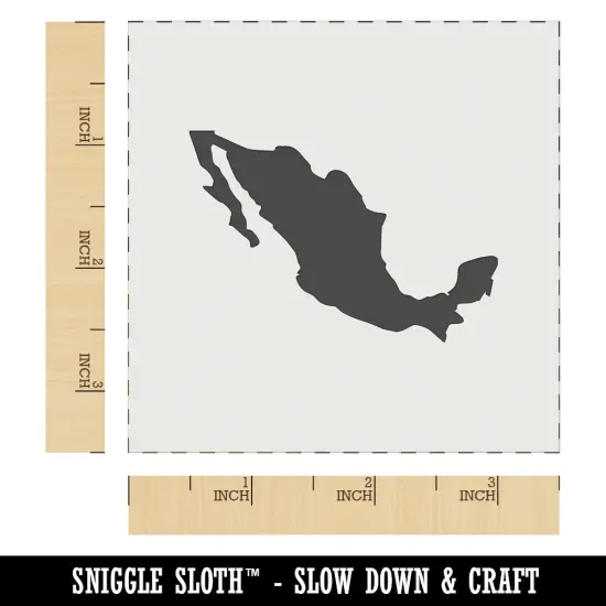 Mexico Country Solid Wall Cookie DIY Craft Reusable Stencil {6}
