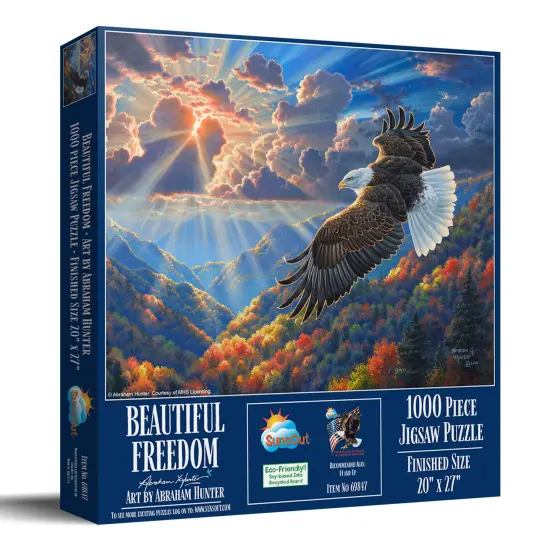 Sunsout Beautiful Freedom 1000 pc Jigsaw Puzzle 69847 {3}