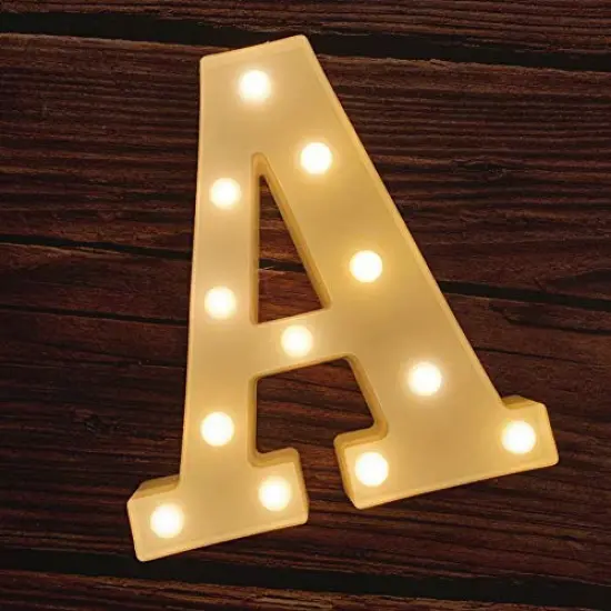 Marquee Light Up Letter | Large A {2}