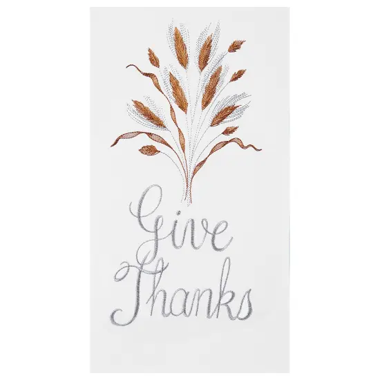Give Thanks Flour Sack Cotton Kitchen Towel {1}