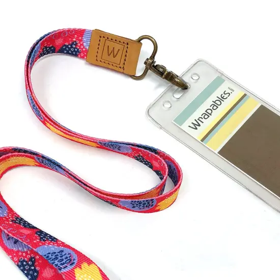 Wrapables Lanyard Keychain and ID Badge Holder Abstract 2 {3}