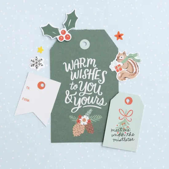 Mittens & Mistletoe Book Of Tags 3"X5.5" 54/Pkg-Book {6}