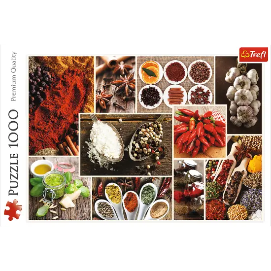 1000 Piece Jigsaw Puzzles, Spices, Food Puzzles, Collage Puzzles, Adult Puzzles, Trefl 10470 {3}