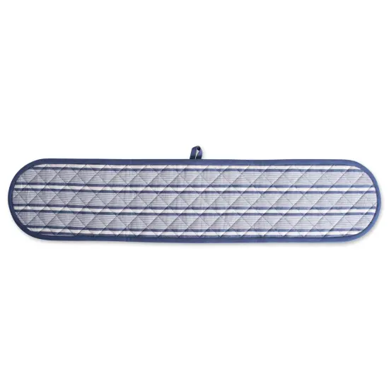 DII French Blue Chef Stripe Double Oven Mitt {2}