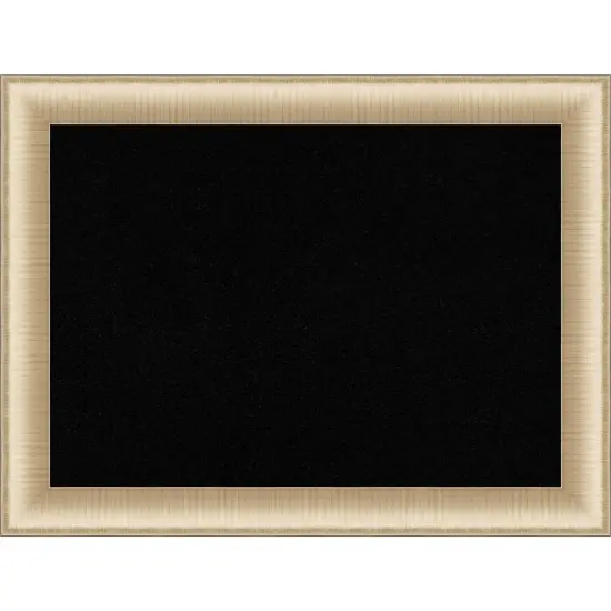 Elegant Framed Corkboard, Black Cork Brushed Pewter {7}
