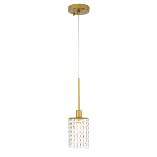 Taylor 1 light Brass Pendant {1}