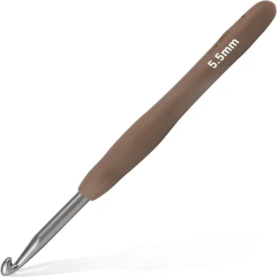 5Mm Crochet Hook, Supers Smooth 5 Mm Ergonomic Crochet Hooks for Beginner, Comfort for Arthritic, 1 Pack {1}