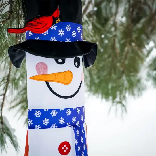 In the Breeze Lil' Snowman 3D 40 Inch Windsock - Hanging Winter Decoration - Outdoor Holiday décor {2}